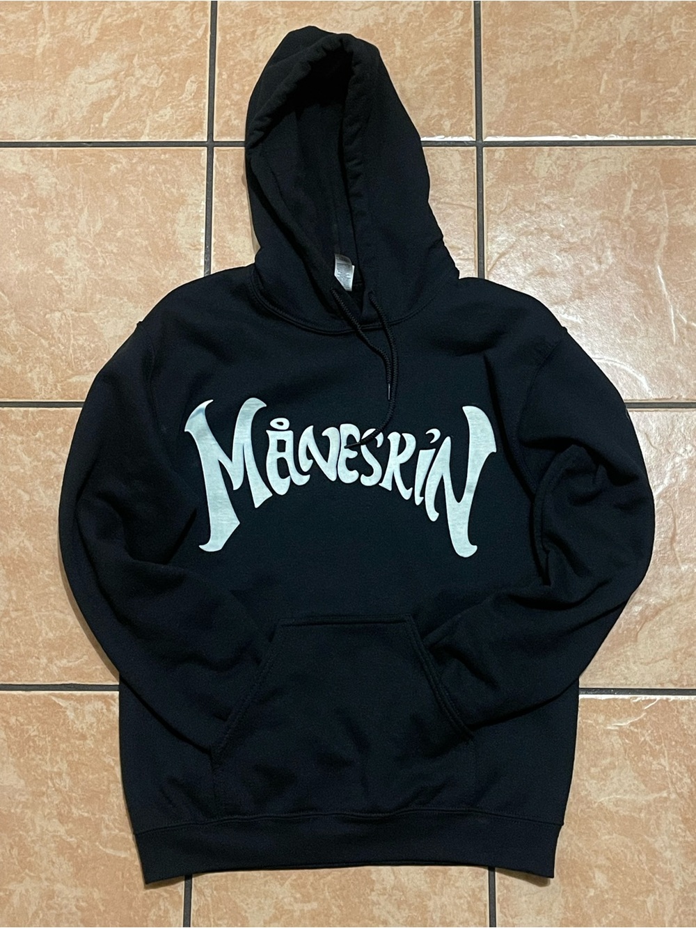 Måneskin black hoodie zitti e buoni size small